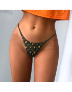 String confortable respirant sans couture pour femmes, culotte Sexy taille basse, string G, sous vêtements intimes imprimés à la