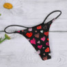 String confortable respirant sans couture pour femmes, culotte Sexy taille basse, string G, sous vêtements intimes imprimés à la