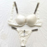 Soutien gorge et culotte victoria&#39;s Secret, ensemble Sexy, ajouré, sous vêtements avec des strass, grande taille, Lingerie p