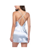 Robe de nuit en dentelle pour femmes, Lingerie Sexy, bretelles, décolleté en V profond, sous vêtements en soie | AliExpress