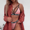 Ensemble de Lingerie Sexy pour femmes, sous vêtements, soutien gorge et culotte, dos nu, vêtements de nuit exotiques | AliExpres